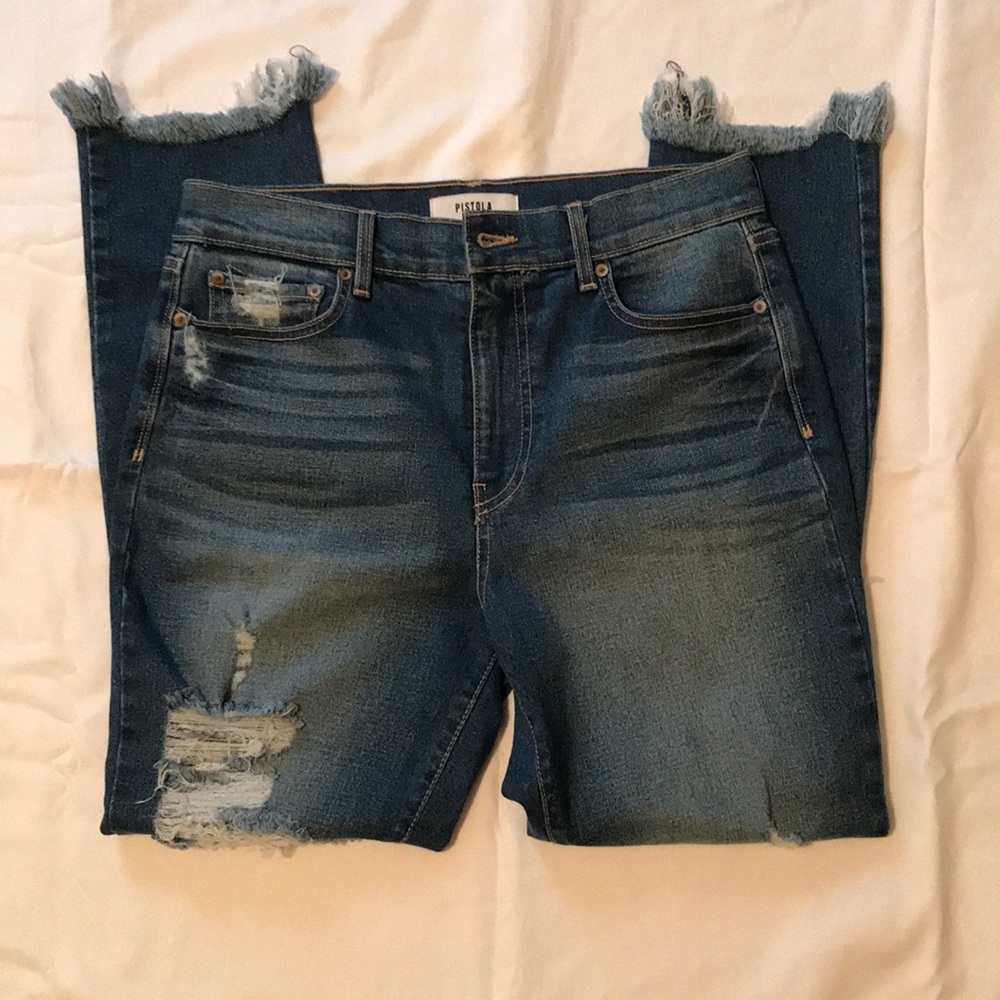 Pistola Monroe High-Rise Cropped Cigarette